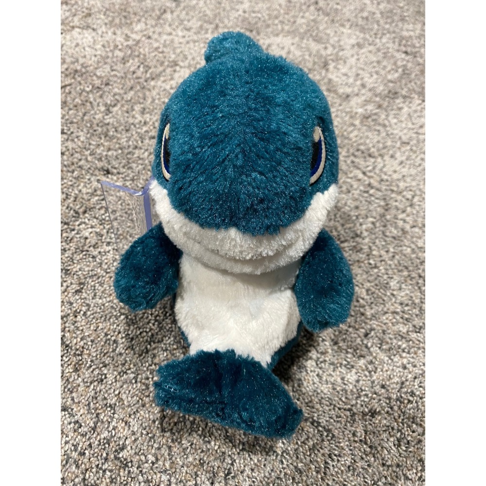 Fiesta Plush Shark Unisex Small Teal Blue Excellent Soft Stuffed Animal Toy